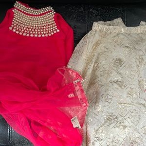 Little girls formal Indian wedding outfit - lehenga